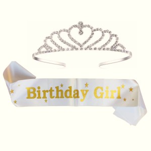 REHTRAD Pack of 2 Birthday Girl Sash and Crown Tiara?birthday girl crown?Happy Birthday Hair Band for Girls (Pink) Price in India - Buy REHTRAD Pack of 2 Birthday Girl Sash and Crown